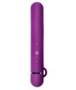 Силиконовый мини-вибратор с насадкой Le Wand Baton фиолетовый