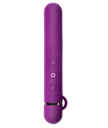 Силиконовый мини-вибратор с насадкой Le Wand Baton фиолетовый