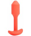Утяжелённая вибропробка b-Vibe Vibrating Snug Plug 1 мини оранжевая