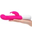 Вибратор-кролик с пульсирующей головкой Slim Shaft Thrusting G-Spot Rabbit розовый