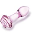 Набор стеклянных анальных пробок с розочками Glas Rosebud Butt Plug Set