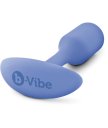 Утяжелённая анальная пробка для ношения b-Vibe Snug Plug 1 мини сиреневая