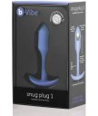 Утяжелённая анальная пробка для ношения b-Vibe Snug Plug 1 мини сиреневая