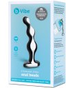 Металлический рельефный стимулятор b-Vibe Stainless Steel Anal Beads