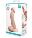 Реалистичный изогнутый фаллоимитатор с мошонкой Slipskin Realstic Curved 18 см телесный