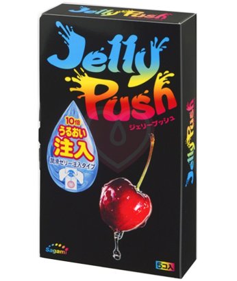 Презервативы с дополнительной смазкой Sagami Jelly Push 5 шт