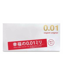 Самые тонкие презервативы Sagami Original 001 полиуретановые 20 шт