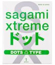 Утончённые рельефные презервативы Sagami Xtreme Type-E 1 шт