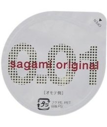 Самый тонкий презерватив Sagami Original 001 полиуретановый 1 шт
