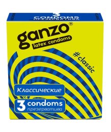 Презервативы Ganzo Classic классические с обильной смазкой 3 шт