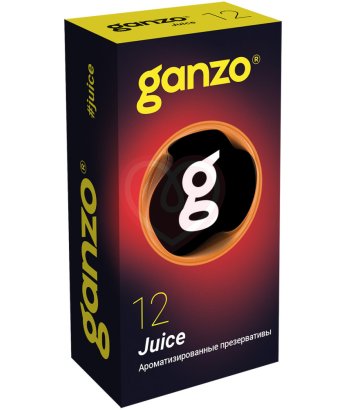 Ароматизированные цветные презервативы Ganzo Juice Black Edition №12