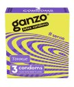 Тонкие презервативы Ganzo Sense 3 шт