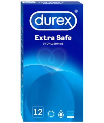 Утолщённые презервативы Durex Extra Safe 12 шт