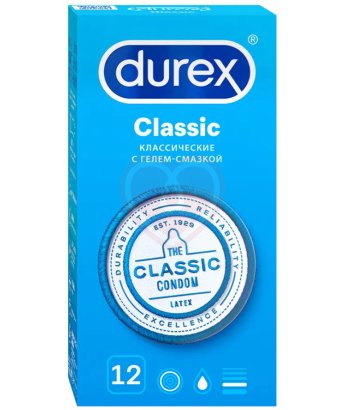 Классические презервативы Durex Classic 12 шт