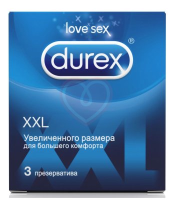 Презервативы увеличенного размера Durex XXL 3 шт