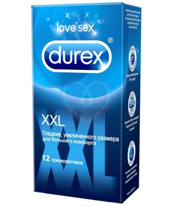 Презервативы увеличенного размера Durex XXL 12 шт