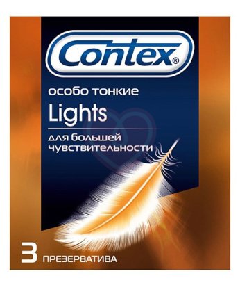 Презервативы Contex Lights максимально чувствительные 3 шт