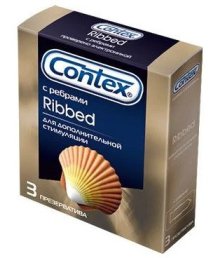 Ребристые презервативы Contex Ribbed 3 шт