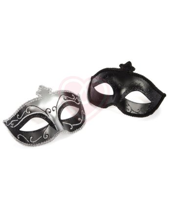 Набор из двух маскарадных масок '50 оттенков серого' Masks On Masquerade Mask Twin Pack