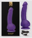 Реалистичный вибратор Gvibe Greal фиолетовый