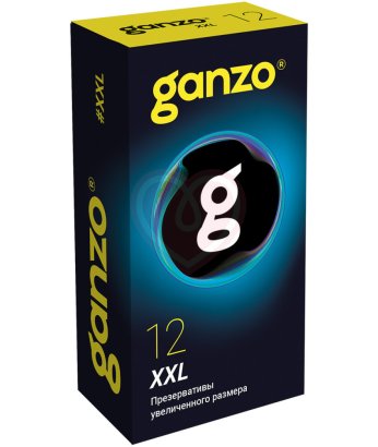 Увеличенные презервативы Ganzo XXL Black Edition №12