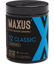 Набор классических презервативов Maxus Classic X-Edition 12 шт с кейсом 