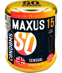 Анатомические презервативы Maxus Sensual 15 шт