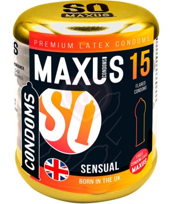 Анатомические презервативы Maxus Sensual №15