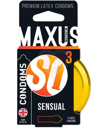 Анатомические презервативы Maxus Sensual №3 с кейсом