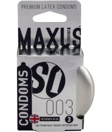 Ультратонкие презервативы Maxus 003 3 шт с кейсом