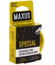 Презервативы с точками и рёбрами Maxus Special 3 шт с кейсом