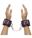 Кожаные наручники Fifty Shades Freed фиолетовые