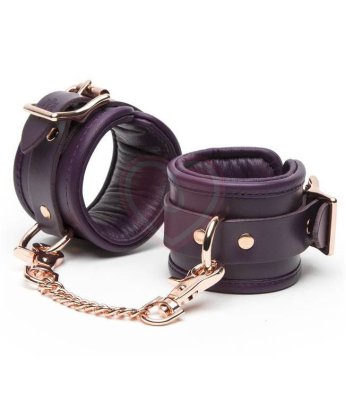Кожаные наручники Fifty Shades Freed фиолетовые