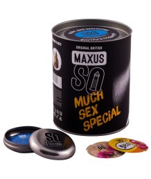 Презервативы с точками и рёбрами Maxus Air Special 100 шт с отдельным кейсом