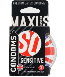 Презервативы ультратонкие Maxus Air Sensitive Ultra Thin 3 шт с пластиковым кейсом