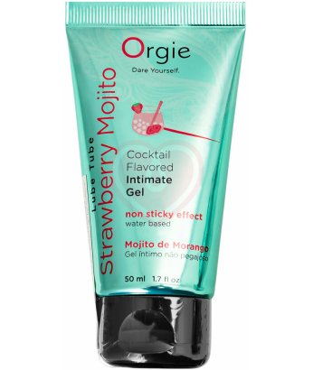 Водный лубрикант Orgie Lube Tube Cocktail Strawberry Mojito со вкусом коктейля Клубничный мохито 50 мл