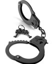 Дизайнерские металлические наручники Designer Cuffs черные