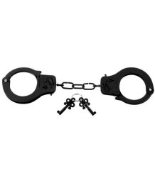 Дизайнерские металлические наручники Designer Cuffs черные