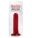 Прямой фаллоимитатор Basix Smoothy 13 см красный