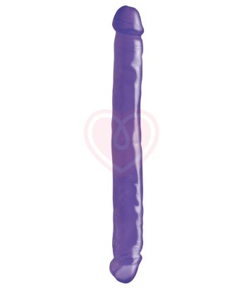 Фаллоимитатор двухсторонний Basix Double Dong 33 см фиолетовый