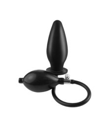 Анальная пробка расширитель Pipedream Inflatable Silicone Plug чёрная