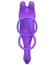 Эрекционное кольцо с анальным стимулятором Ass-Gasm Vibrating Rabbit фиолетовое