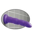 Рельефный фаллоимитатор на присоске Dillio Twister фиолетовый