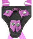 Страпон с ремнями-боди и реалистичной насадкой Dillio Strap-On Suspender розовый