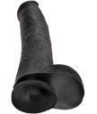 Фаллоимитатор-гигант с присоской King Cock with Balls 40 см черный