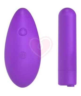 Трусики с вибратором и пультом Crotchless Panty Thrill-Her фиолетовые