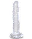 Гелевый фаллоимитатор King Cock Clear 18 см прозрачный