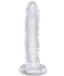 Гелевый фаллоимитатор King Cock Clear 18 см прозрачный