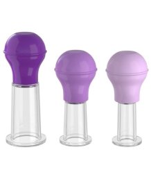 Вакуумные присоски Nipple Enhancer Set фиолетовые