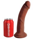 Фаллоимитатор на присоске King Cock Triple Density 20 см коричневый